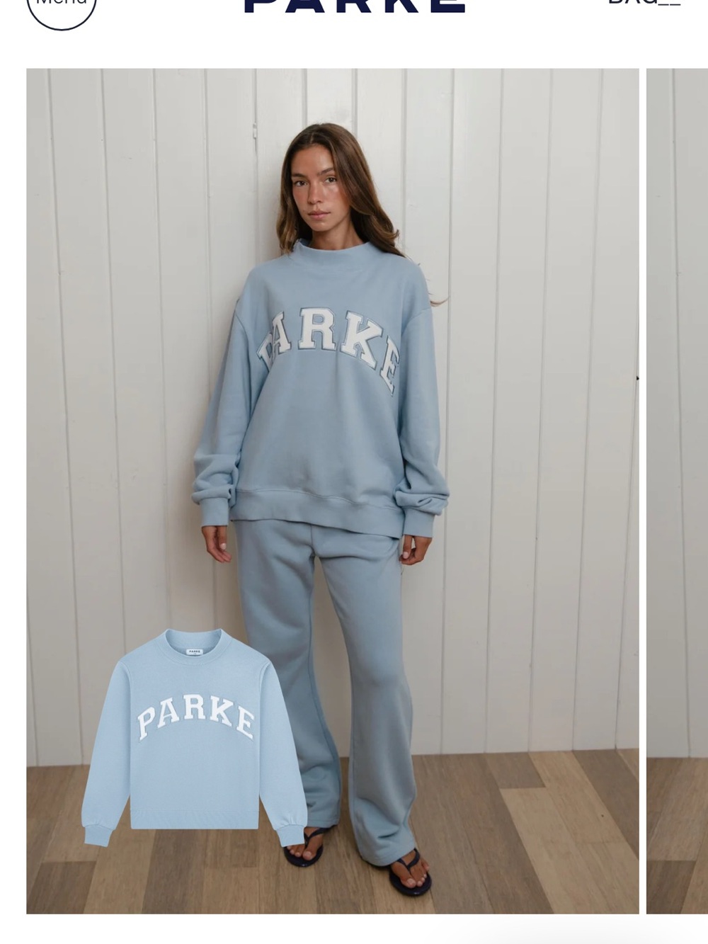 PARKE Women's Salty Logo Crewneck Sweatshirt